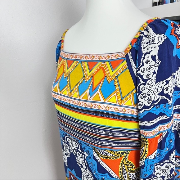 Hale Bob Mixed Print Satin Shift Dress Size Small - Picture 9 of 16